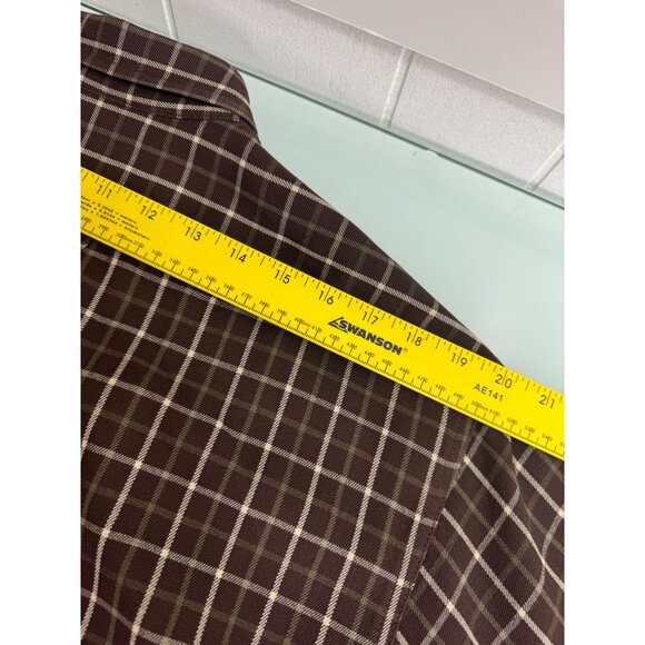 CC Filson Men Flannel Shirt 100% Wool Large L Brown Plaid Button Up - Picture 10 of 10